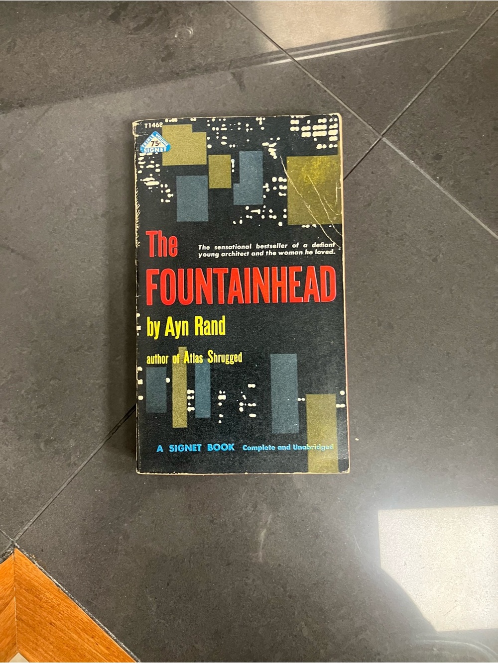 3/$15 The Fountainhead by Ayn Rand - Black & Red Vintage Signet Paperback